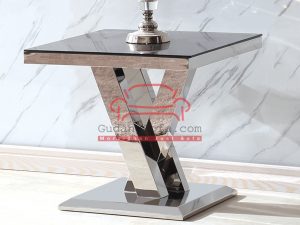Side Table Vienna Black Glass