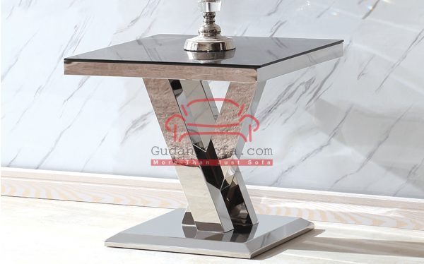 Side Table Vienna Black Glass