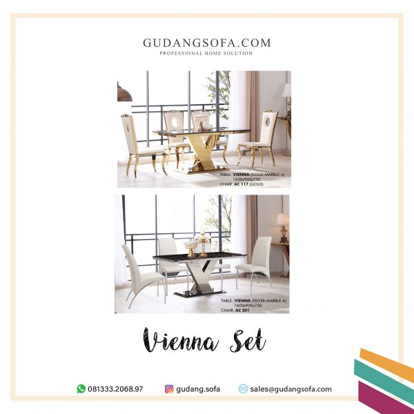 Meja Makan Vienna Marble